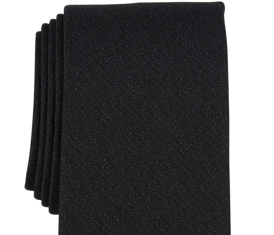 Michael Kors Men's Bronson Solid Tie Black Size Regular